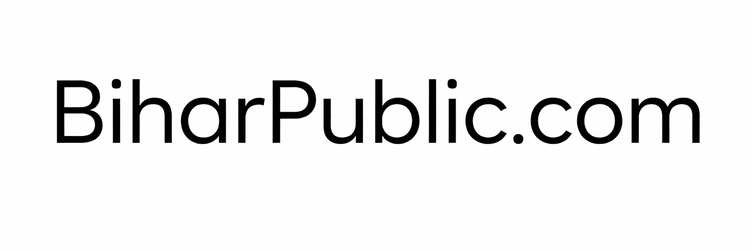 BiharPublic.com text logo in clean modern font on white background